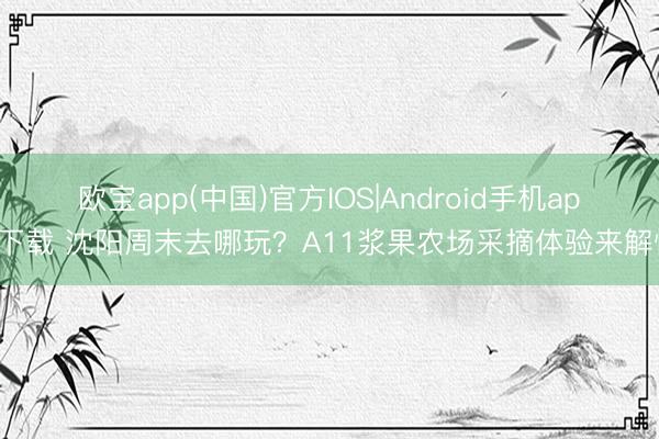 欧宝app(中国)官方IOS|Android手机app下载 沈阳周末去哪玩？A11浆果农场采摘体验来解忧