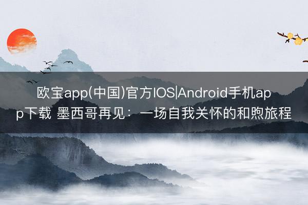 欧宝app(中国)官方IOS|Android手机app下载 墨西哥再见：一场自我关怀的和煦旅程