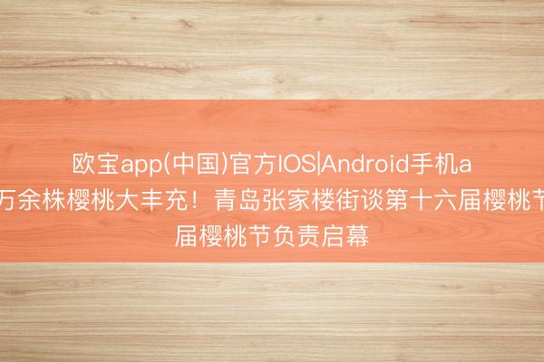 欧宝app(中国)官方IOS|Android手机app下载 5万余株樱桃大丰充！青岛张家楼街谈第十六届樱桃节负责启幕